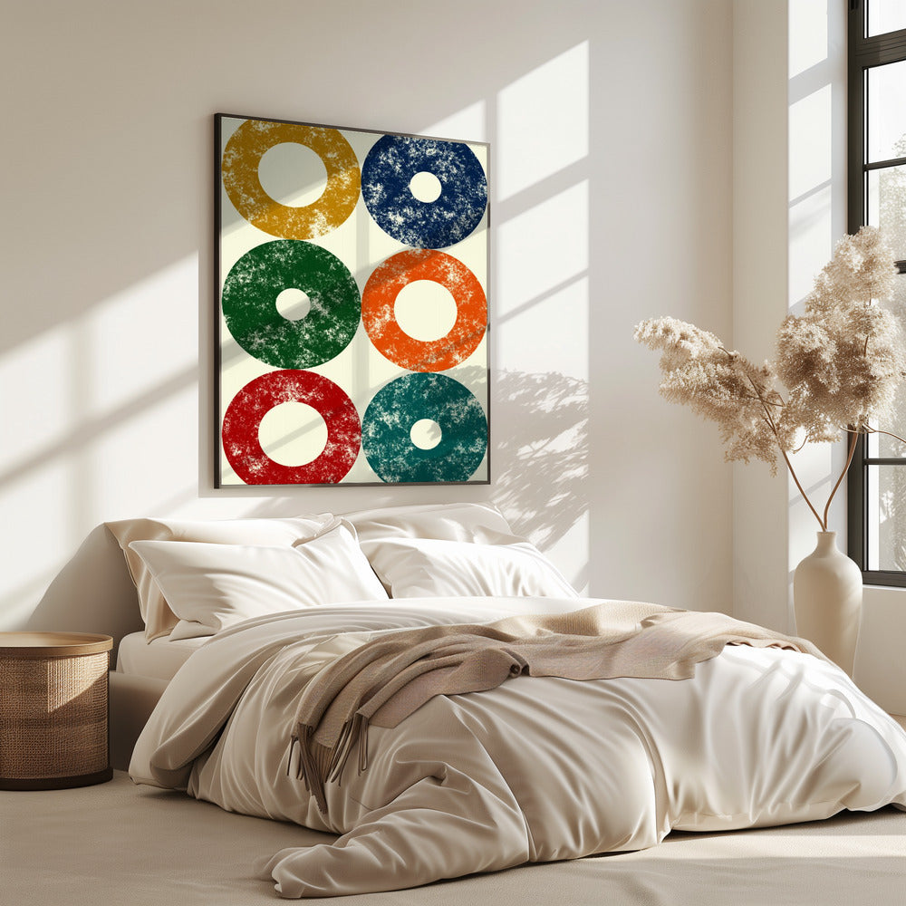 Bunte Kreise Reihe | Poster
