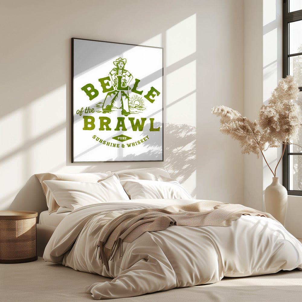 Belle Of The Brawl Cowgirl Wandkunst | Poster
