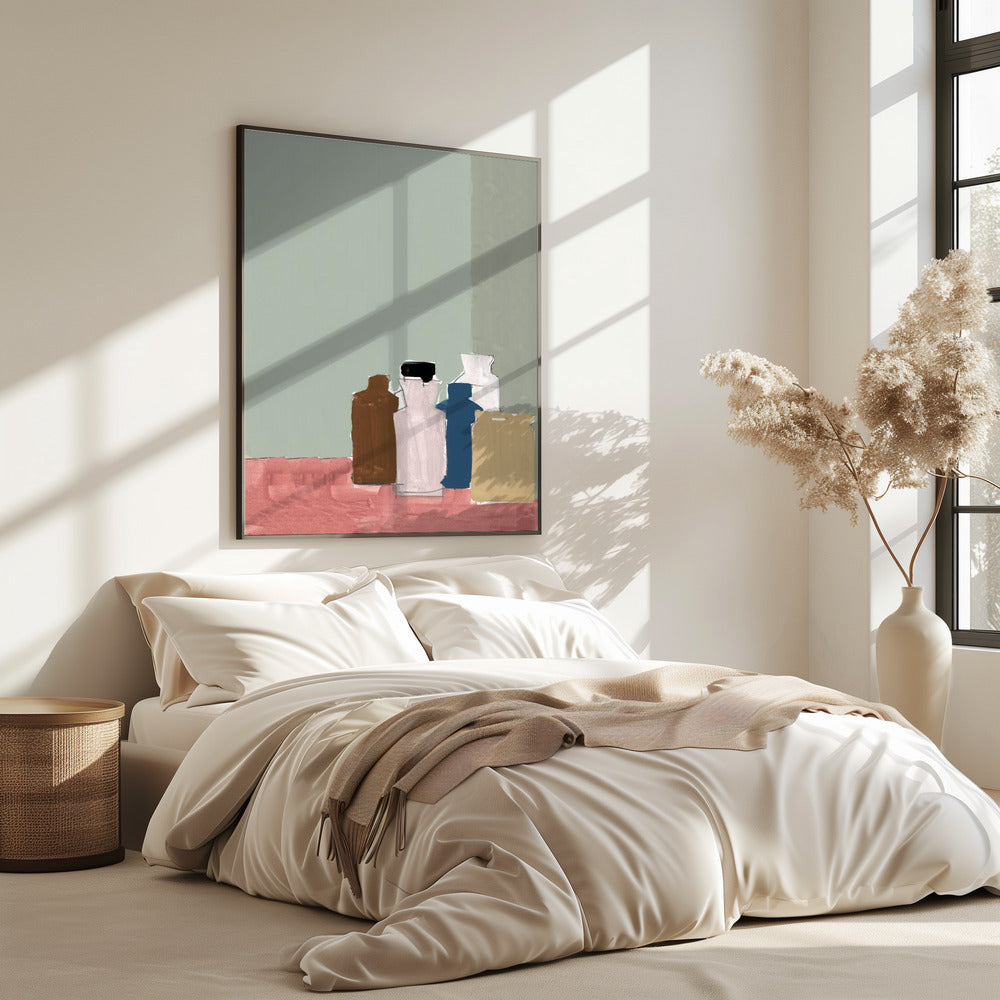 Vintage Clay Pots On Table 1 | Poster