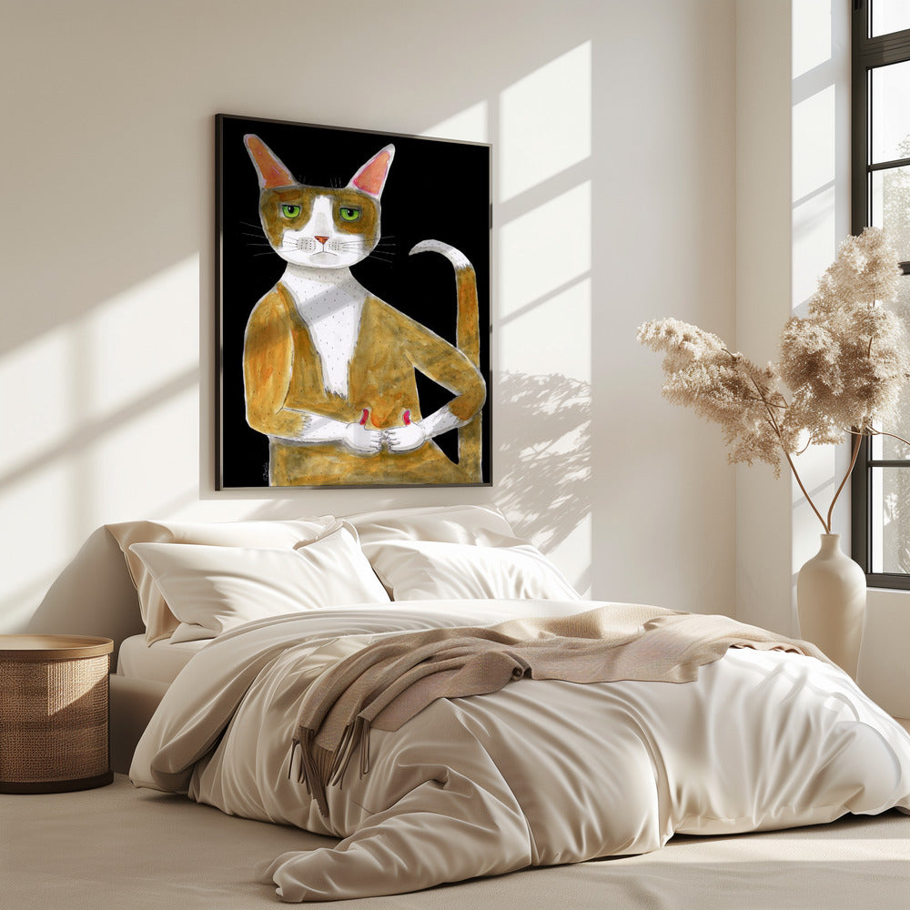 Alles ok, Katze, Daumen hoch. | Poster