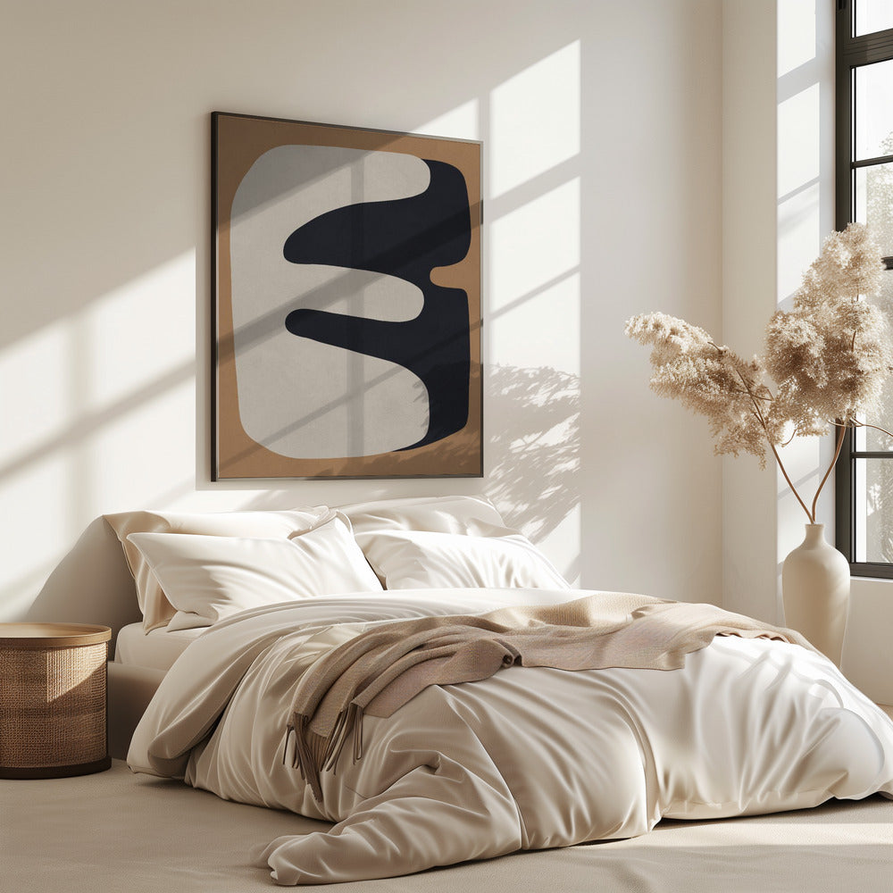 Braune und schwarze Kunst 3 | Poster