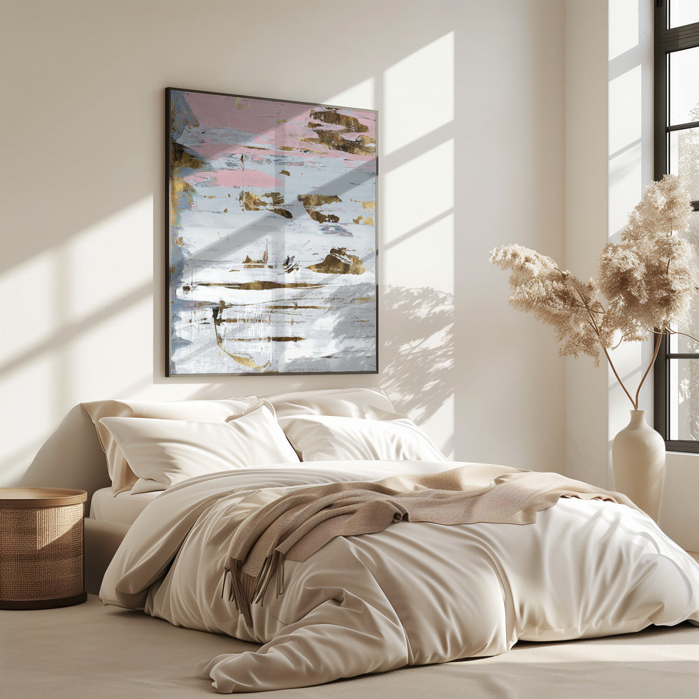 Abstract Soft Whites 2 | Poster