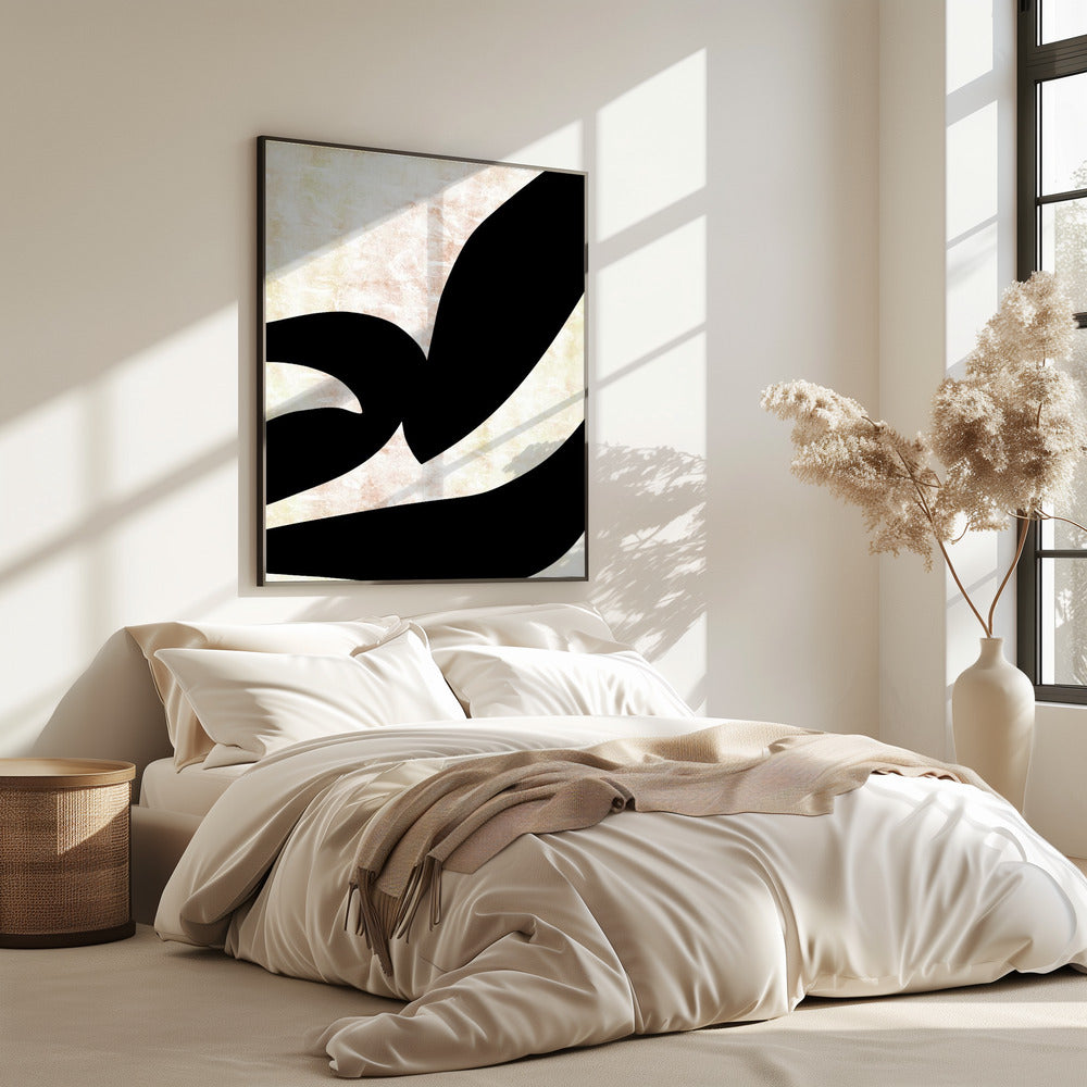 Abstract Black Shapes Print No 3 | Poster
