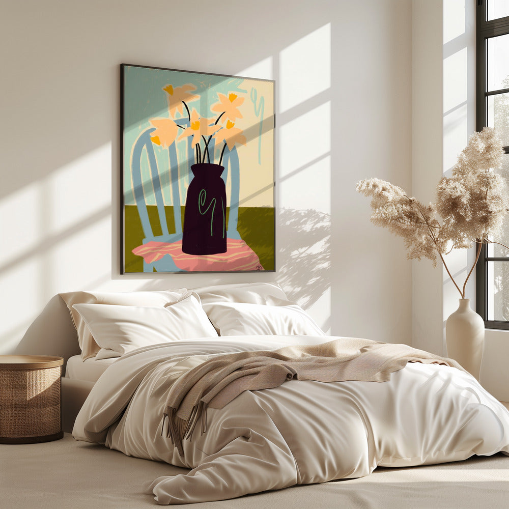 Minimalist Still Life With Flowers | Poster