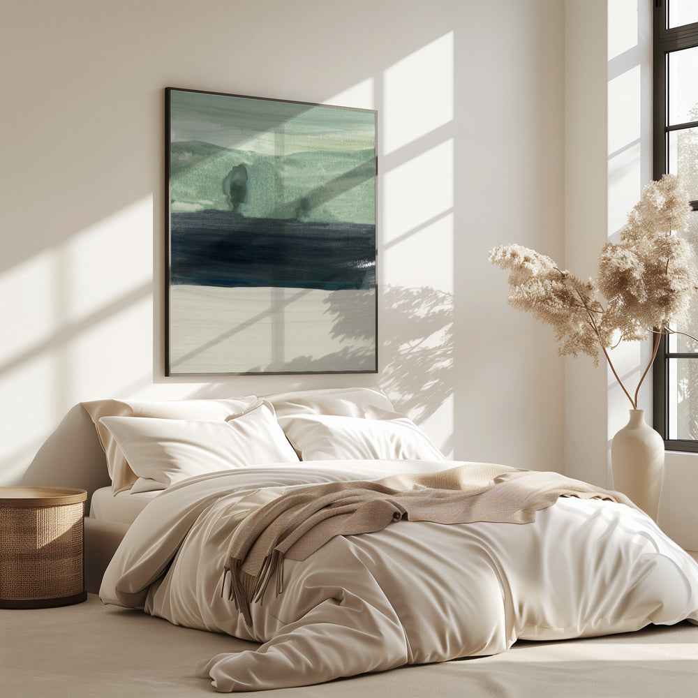 Minimale dunkle Landschaft 1 | Poster