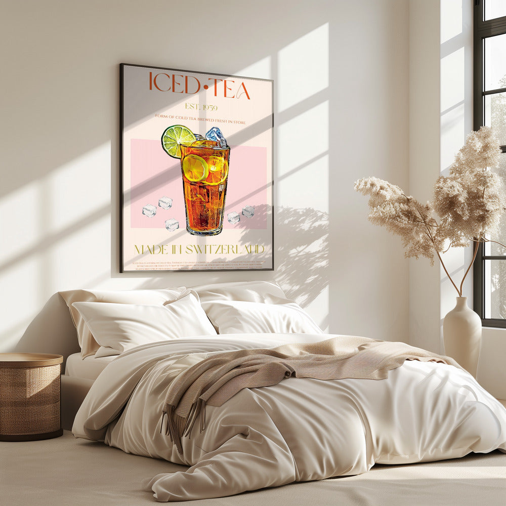 Erfrischendes Glas Eistee | Poster