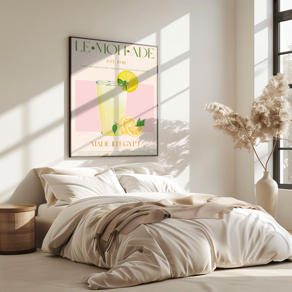 Erfrischendes Glas Limonade | Poster