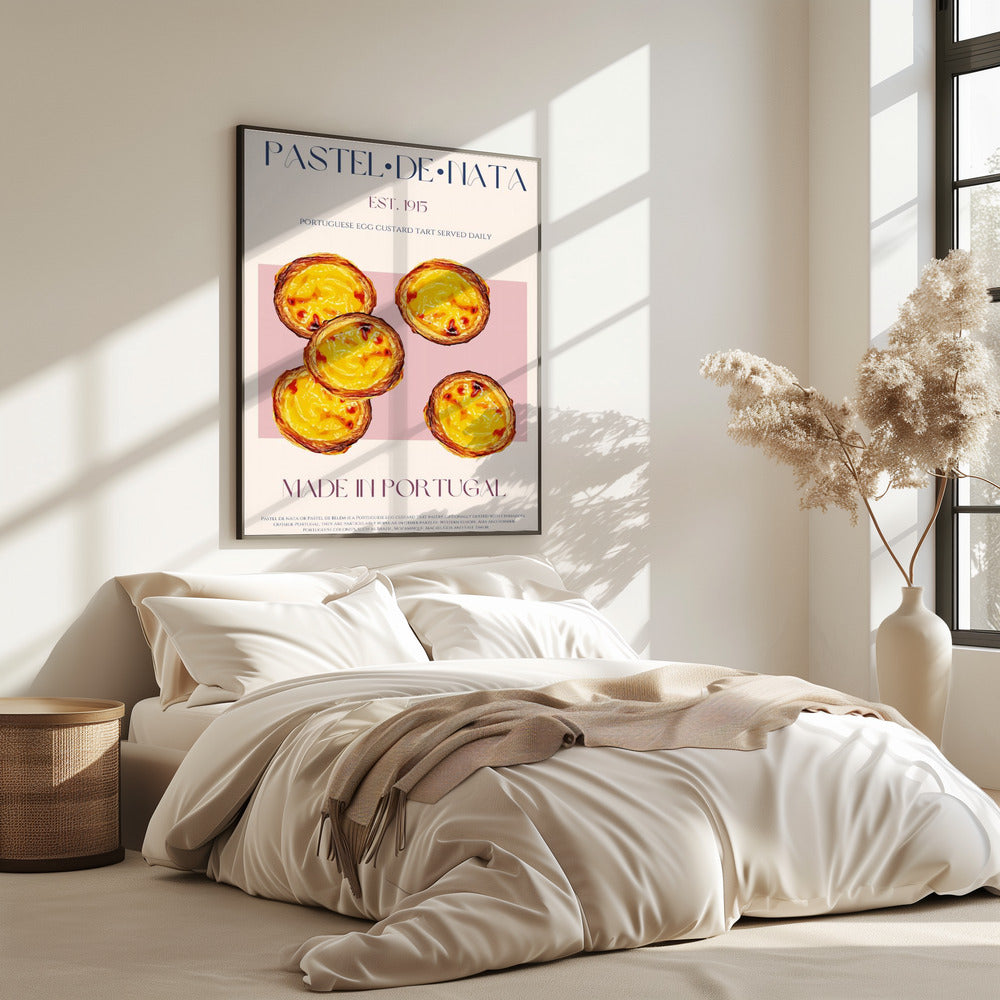 Traditionelle portugiesische Eiercremetorte | Poster