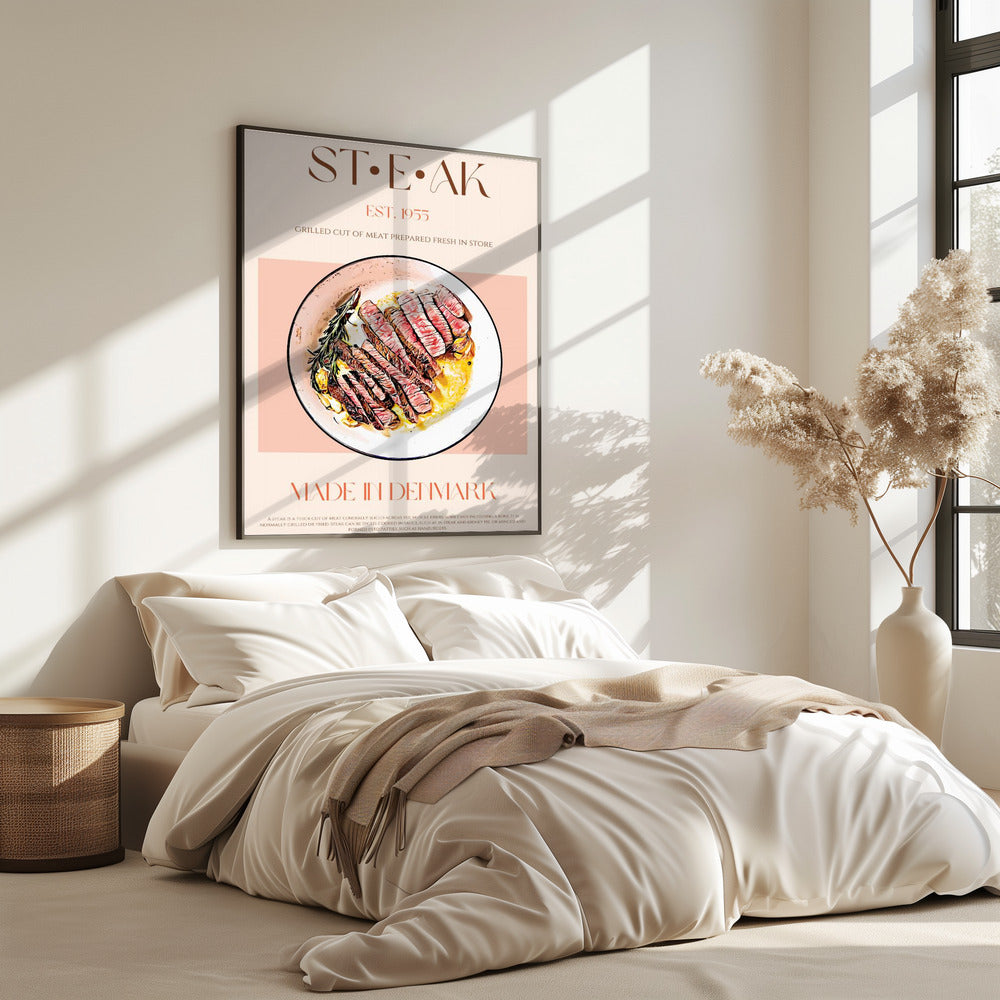 Gegrilltes Fleischgericht mit Rosmarin | Poster