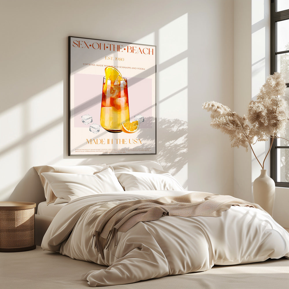 Tropischer Sonnenuntergangs-Schluck | Poster