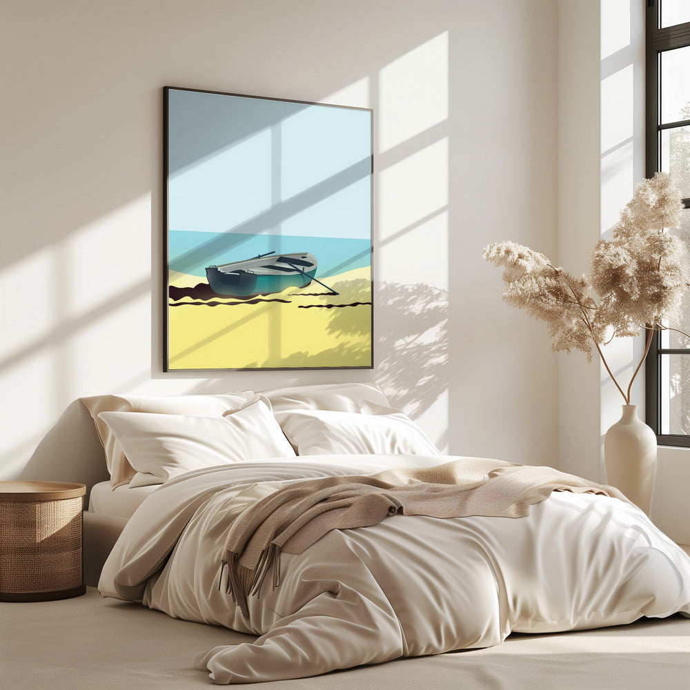 Boat on Beach | Poster