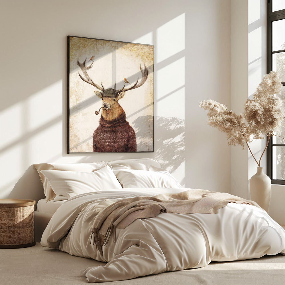 Winterhirsch | Poster