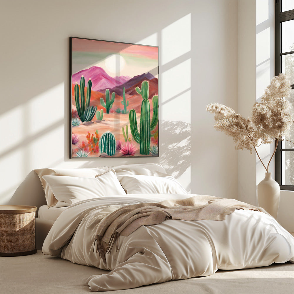 A Vibrant Desert Landscape | Poster