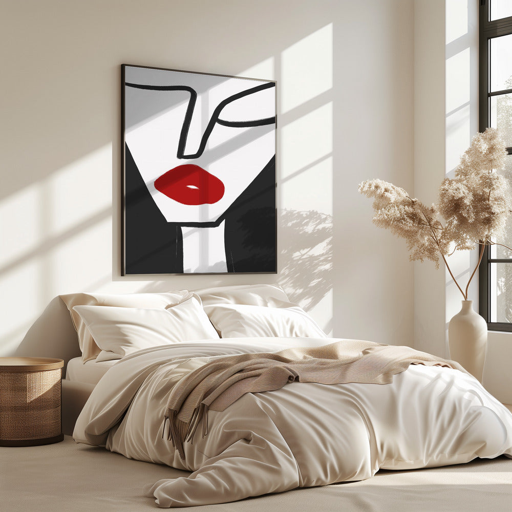 Kräftige rote Lippen | Poster