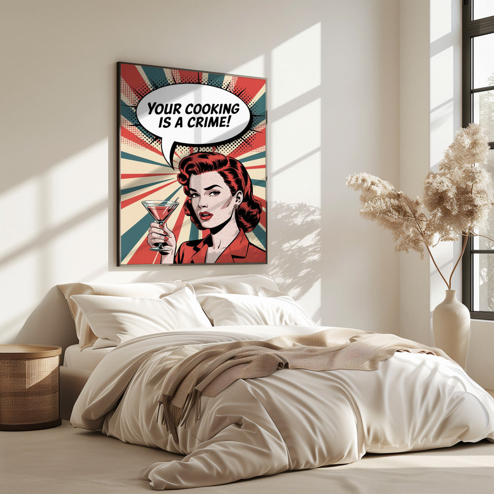 Retro-Kulinarischer Braten | Poster