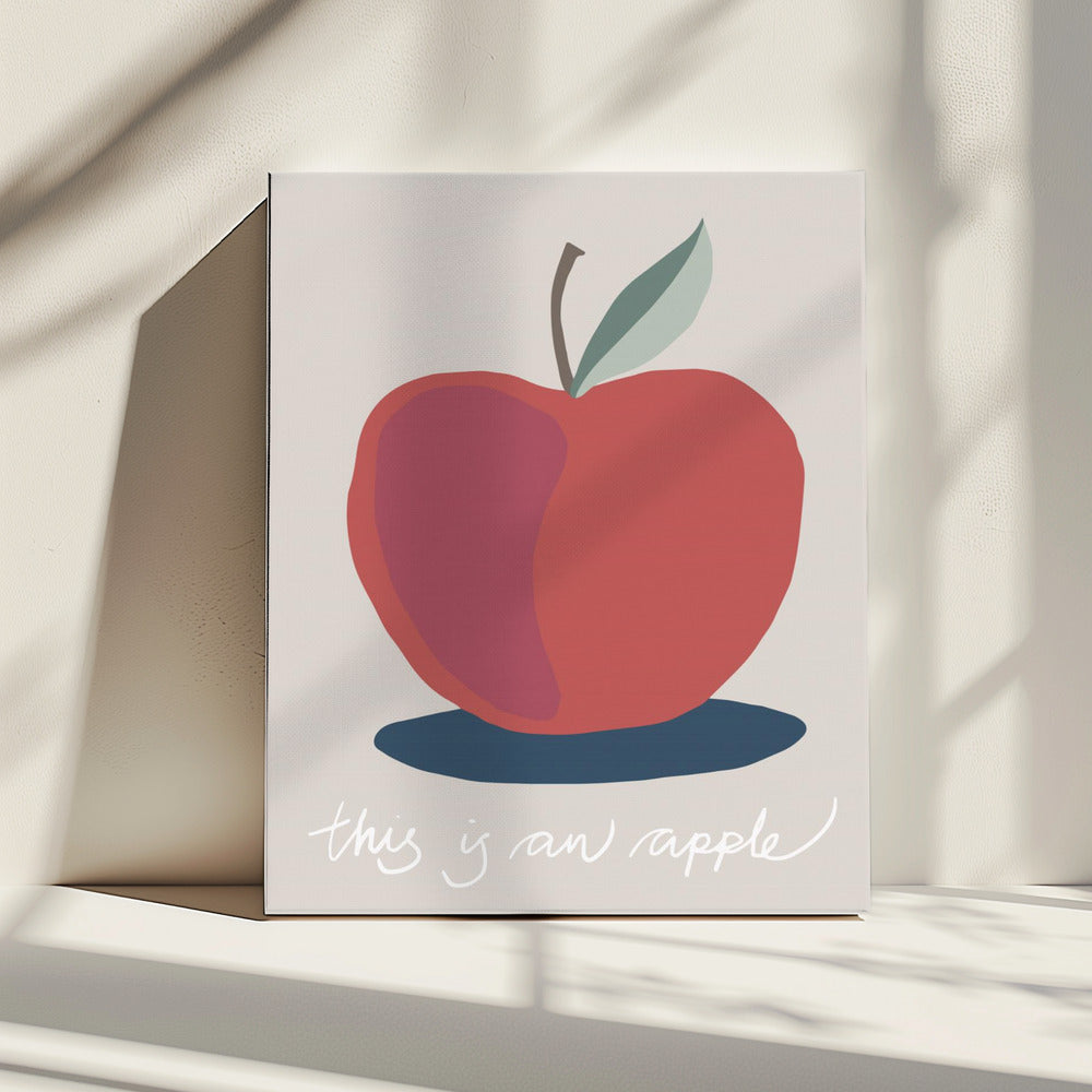 Das ist ein Apfel | Leinwand