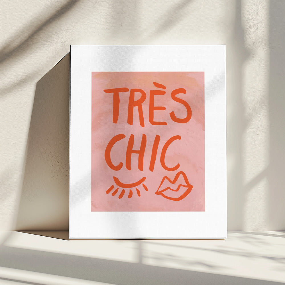 Très Chic Pink Frame | Canvas