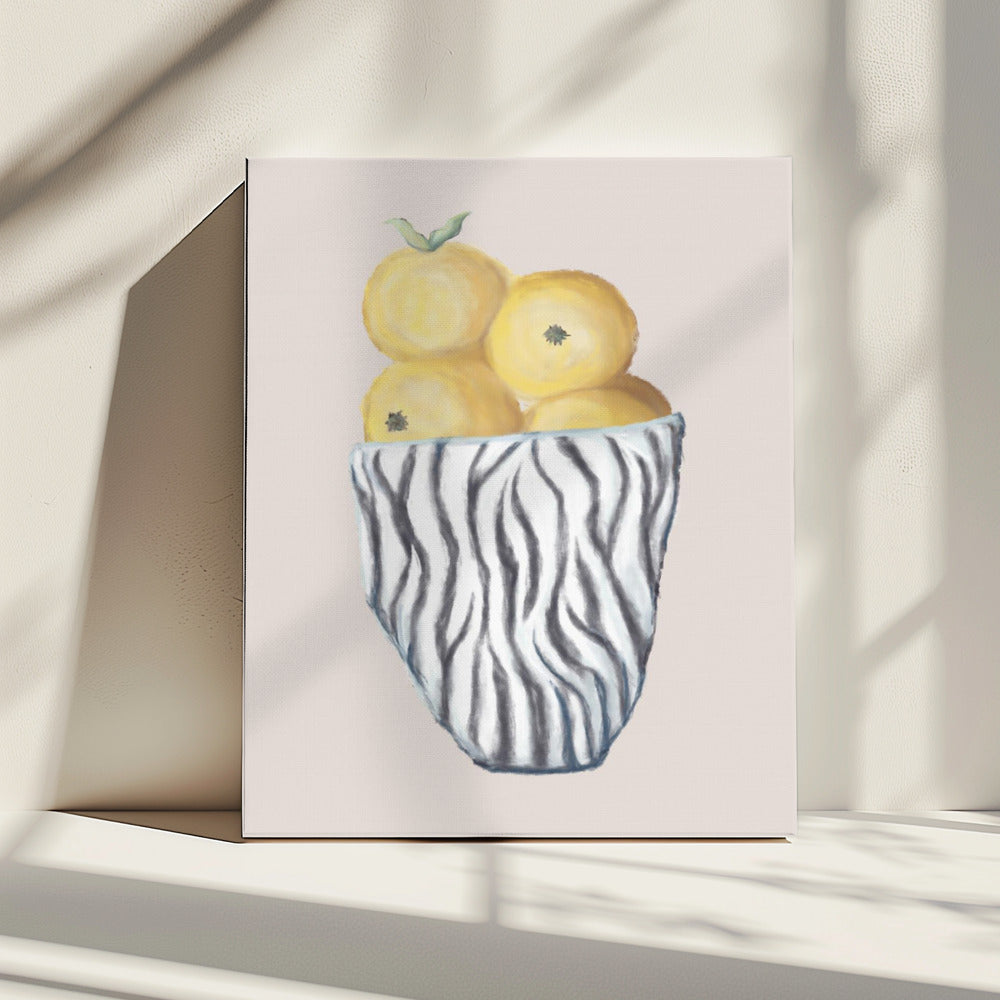 Zebra-Schale | Leinwand