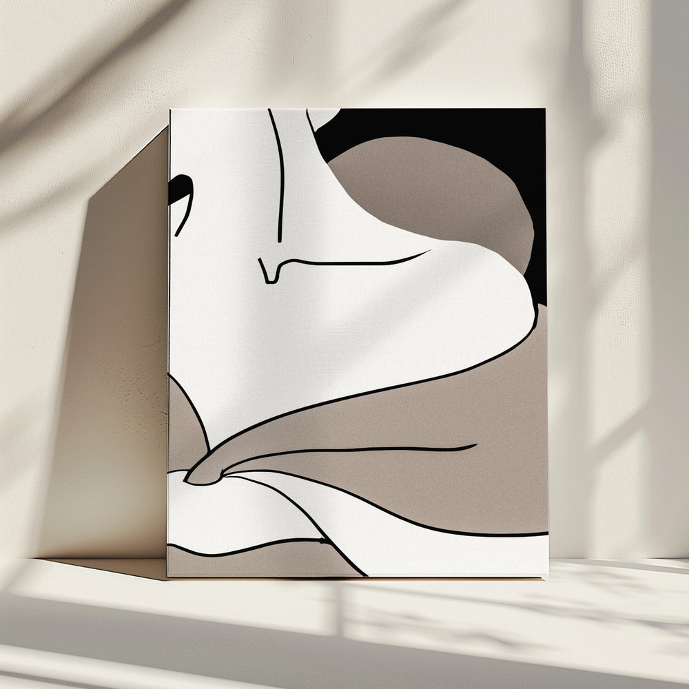 matisse_shoulder_vector_002_Schwarz | Leinwand
