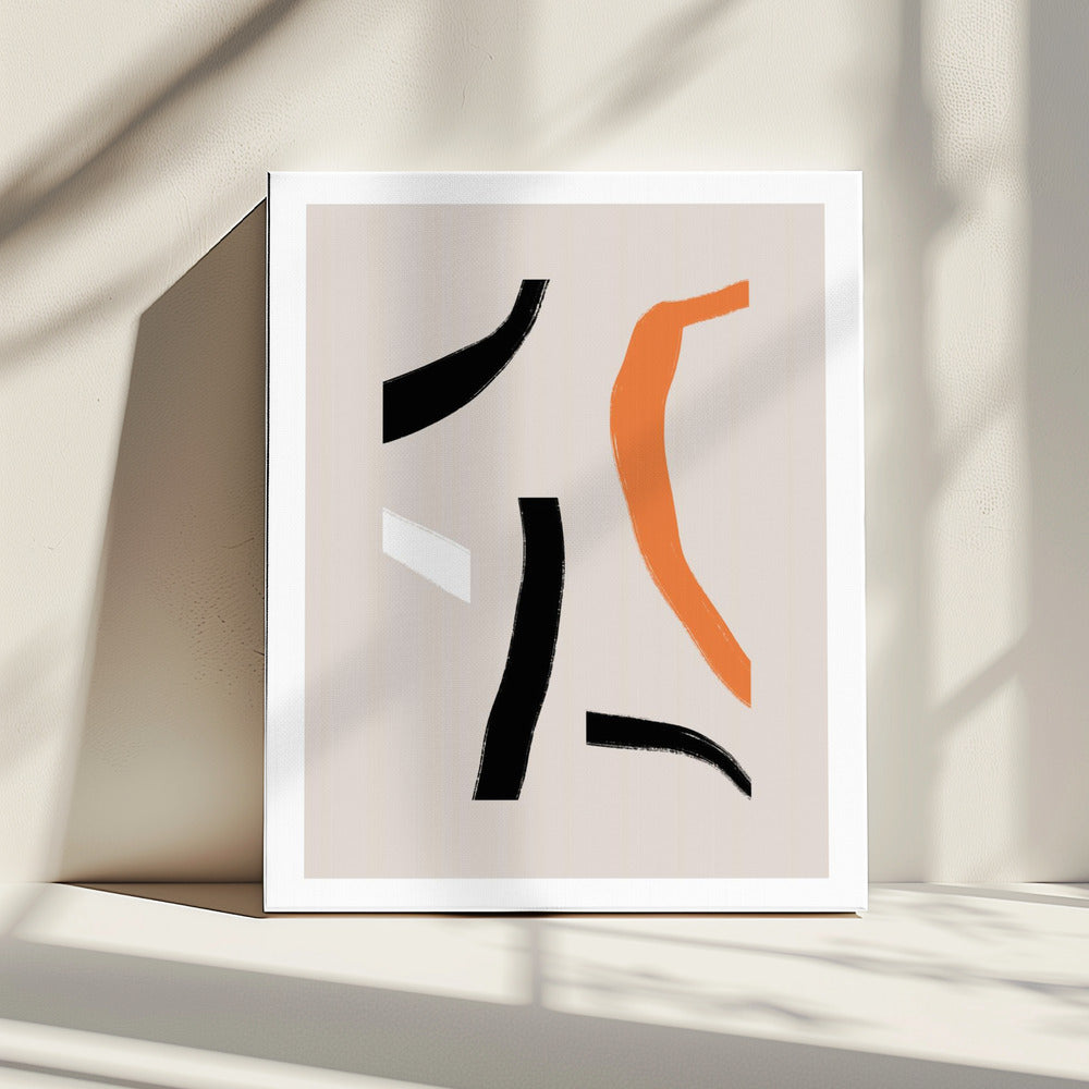 Bunte geschwungene Formen | Leinwand