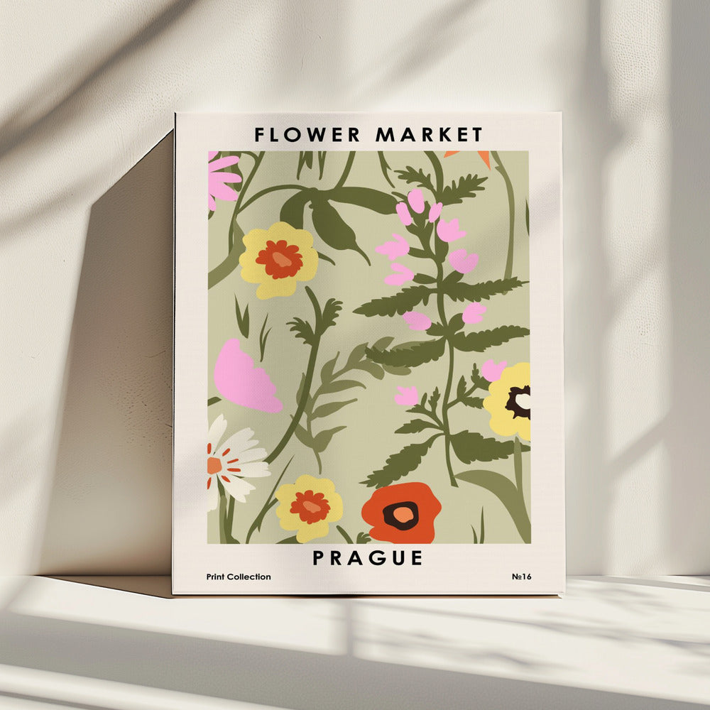 Blumenmarkt Prag | Leinwand