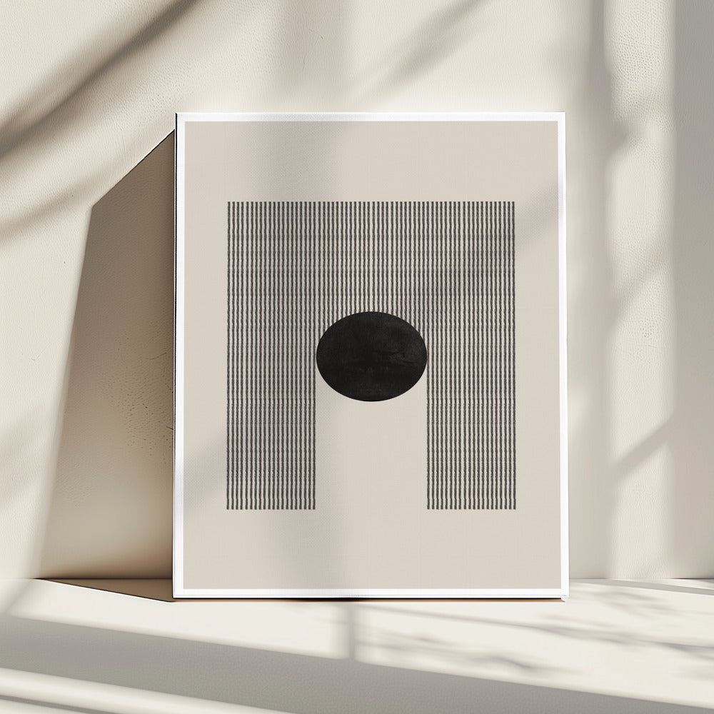 Geometrische Finsternis | Leinwand