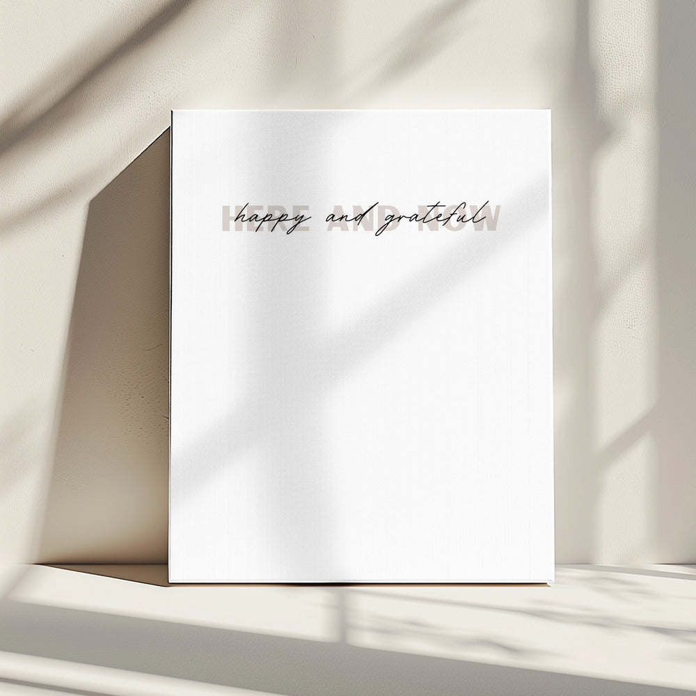 Minimalistisches Typografie-Kunstwerk | Leinwand