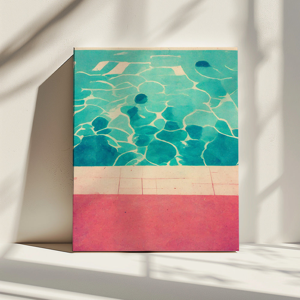 Ruhiger Poolrand | Leinwand