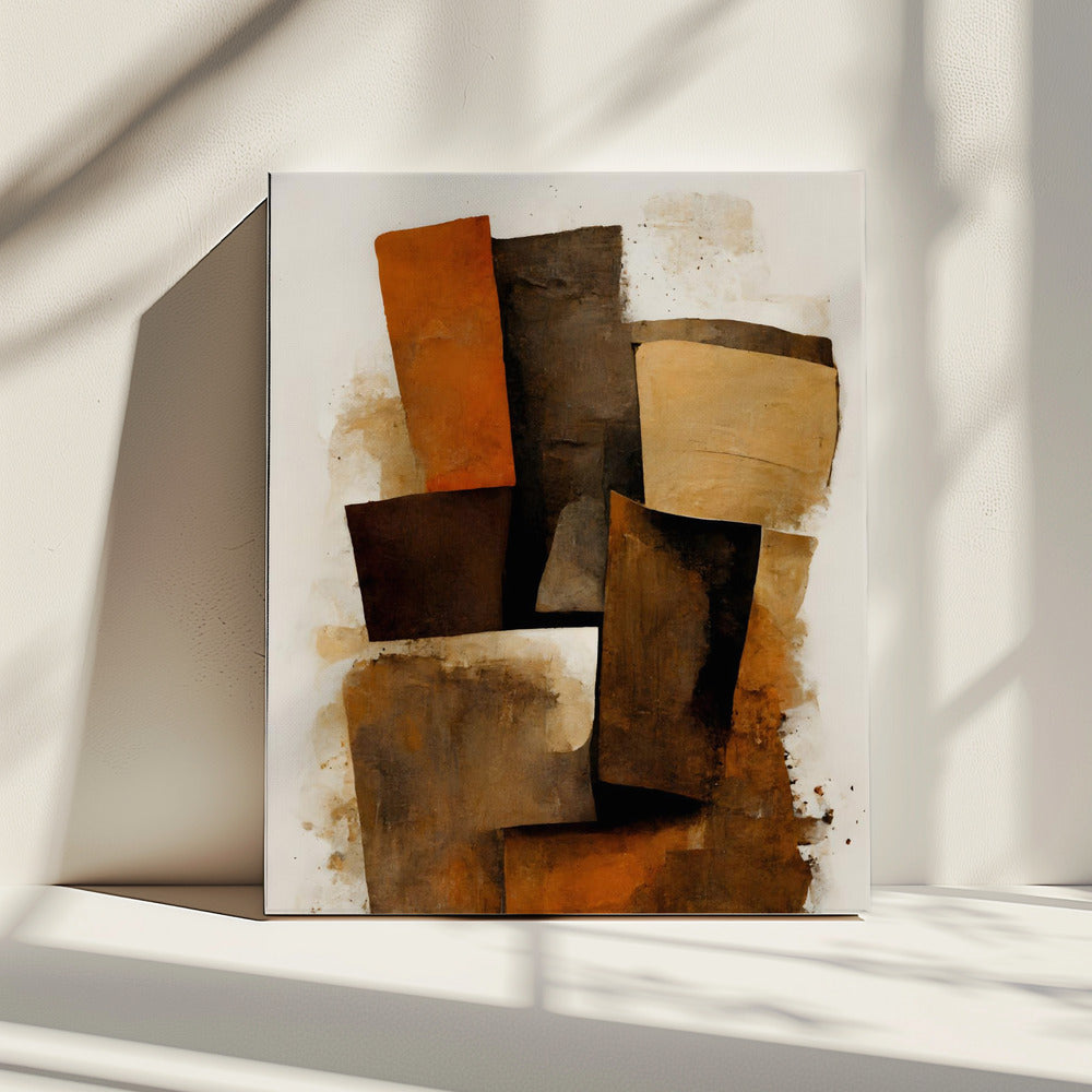 Erdige Schichten | Leinwand