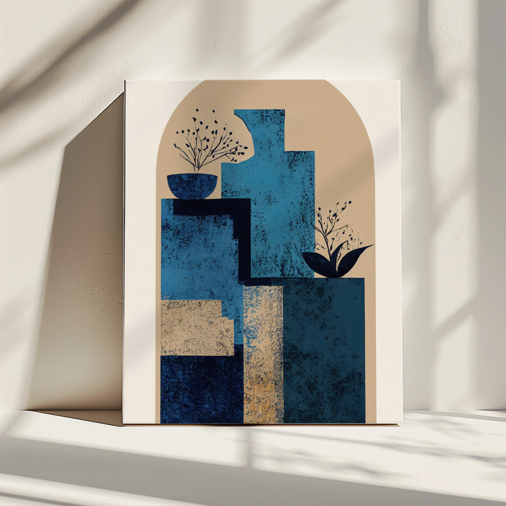 Blaue Vase | Leinwand