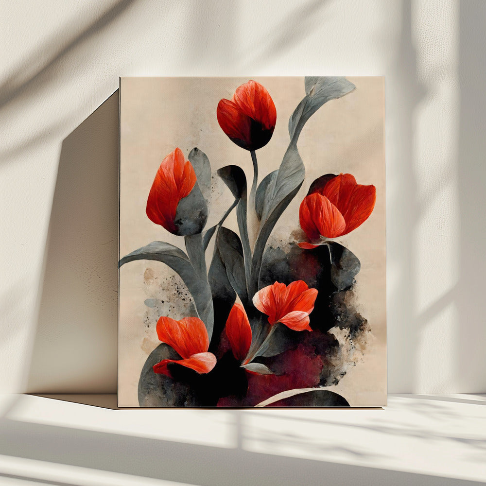 Purpurrote Blüten | Leinwand