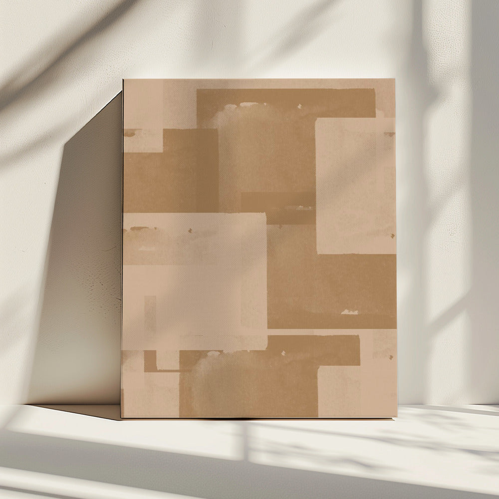 Sepia Geometrie | Leinwand