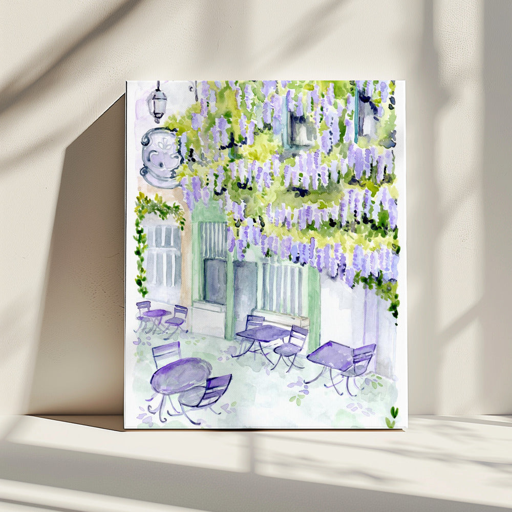 Naives Pariser Café | Leinwand