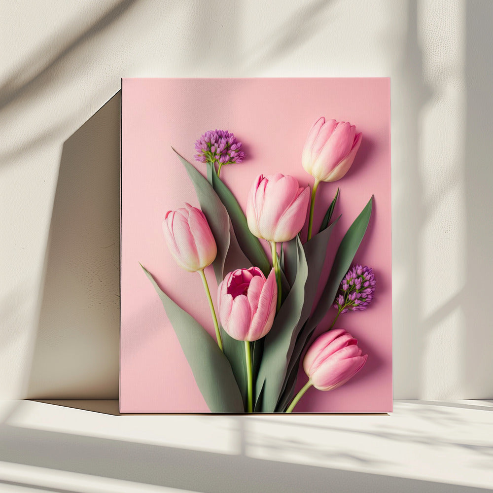 Tulpen-Traumlandschaft | Leinwand