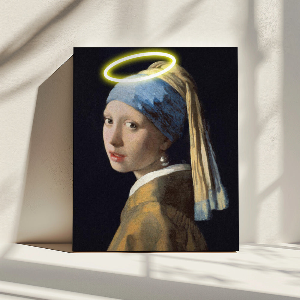Mädchen mit Heiligenschein | Leinwand