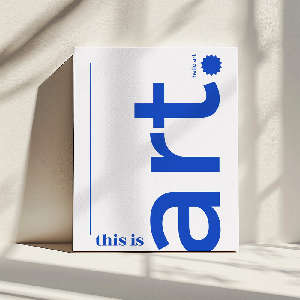 Hallo Fette Typografie | Leinwand