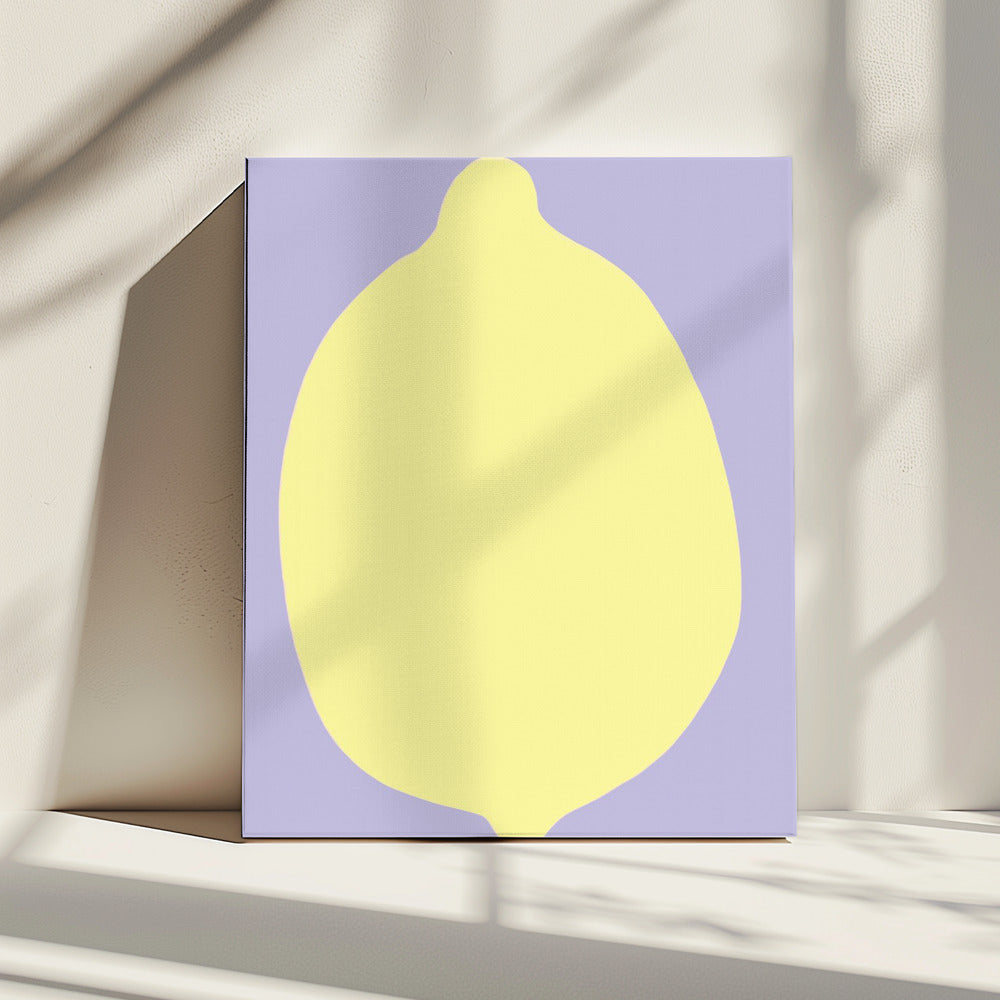 Zitrone auf Lavendel | Leinwand