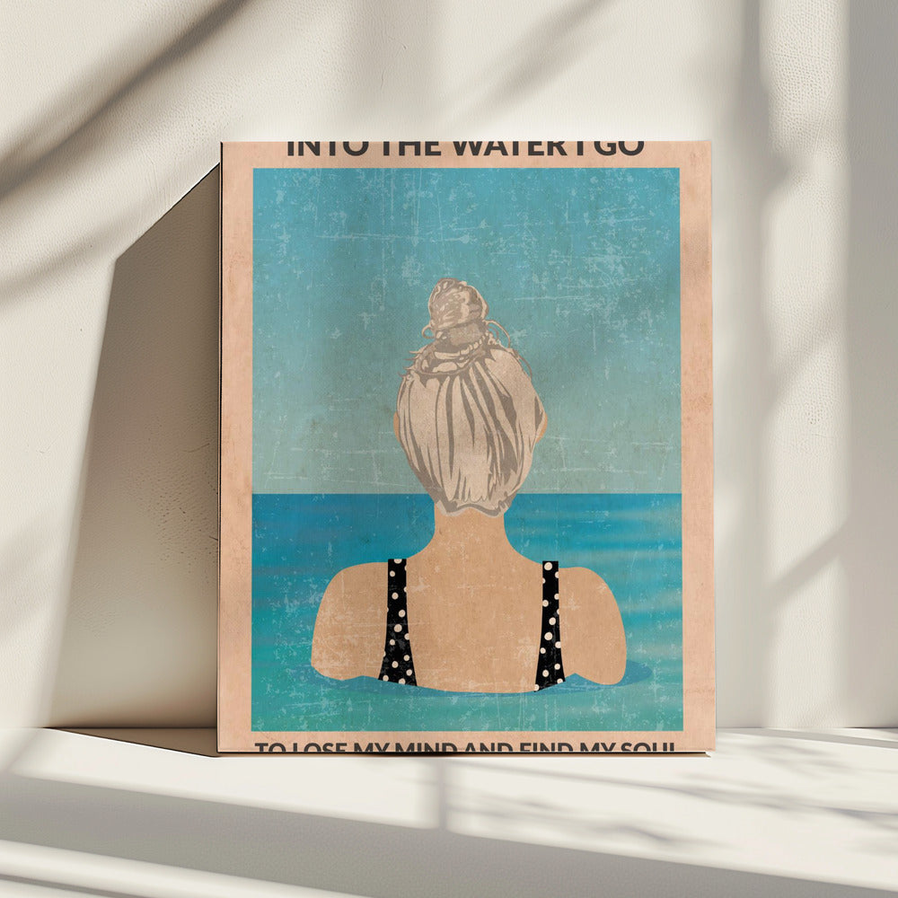 Ins Wasser (Silber) | Leinwand
