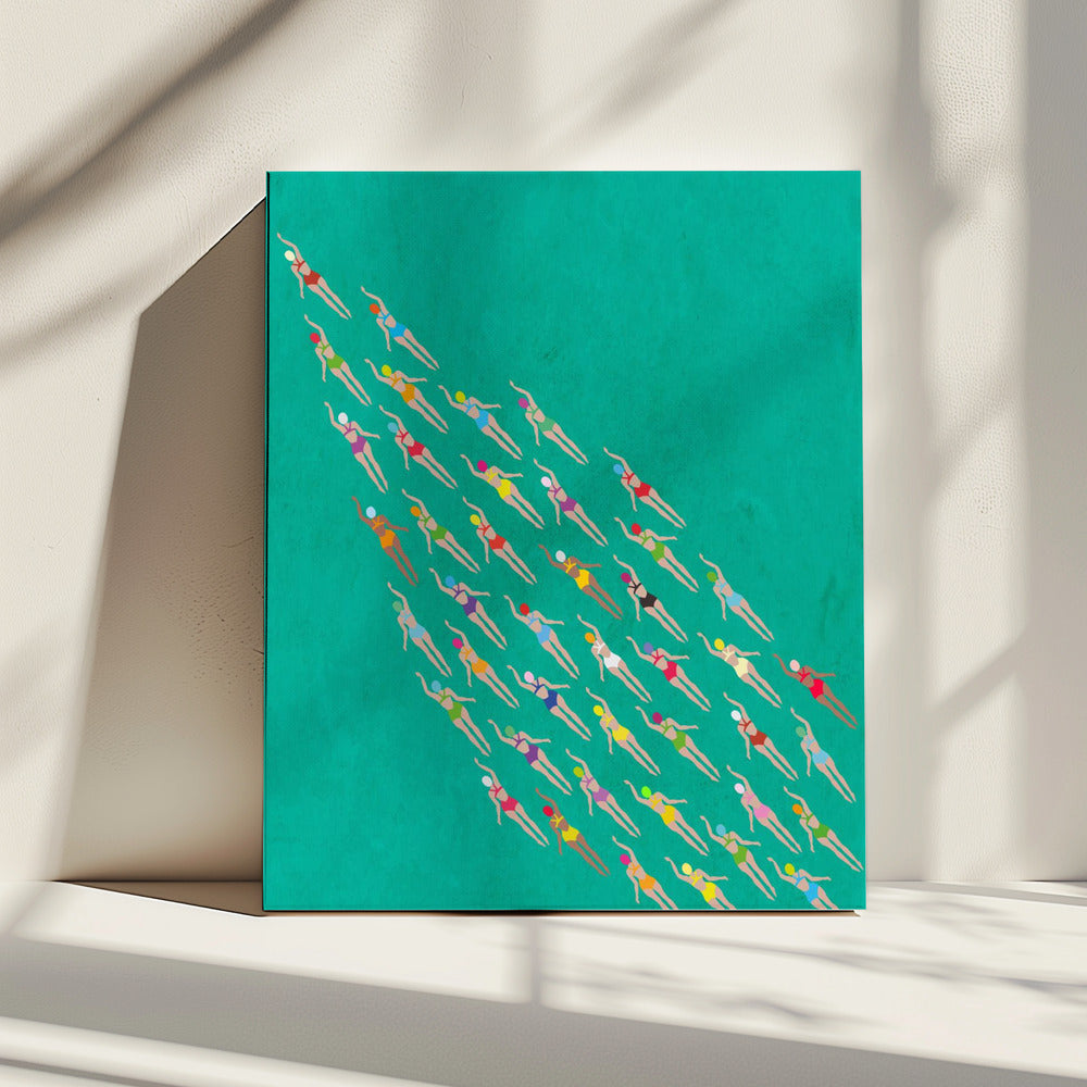 Rennschwimmer | Leinwand
