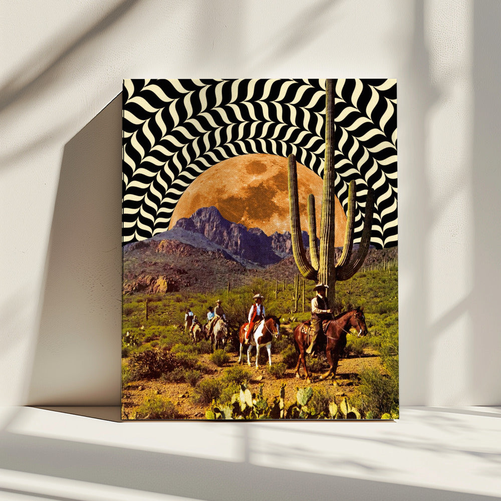 Illusionäre Cowboys | Leinwand