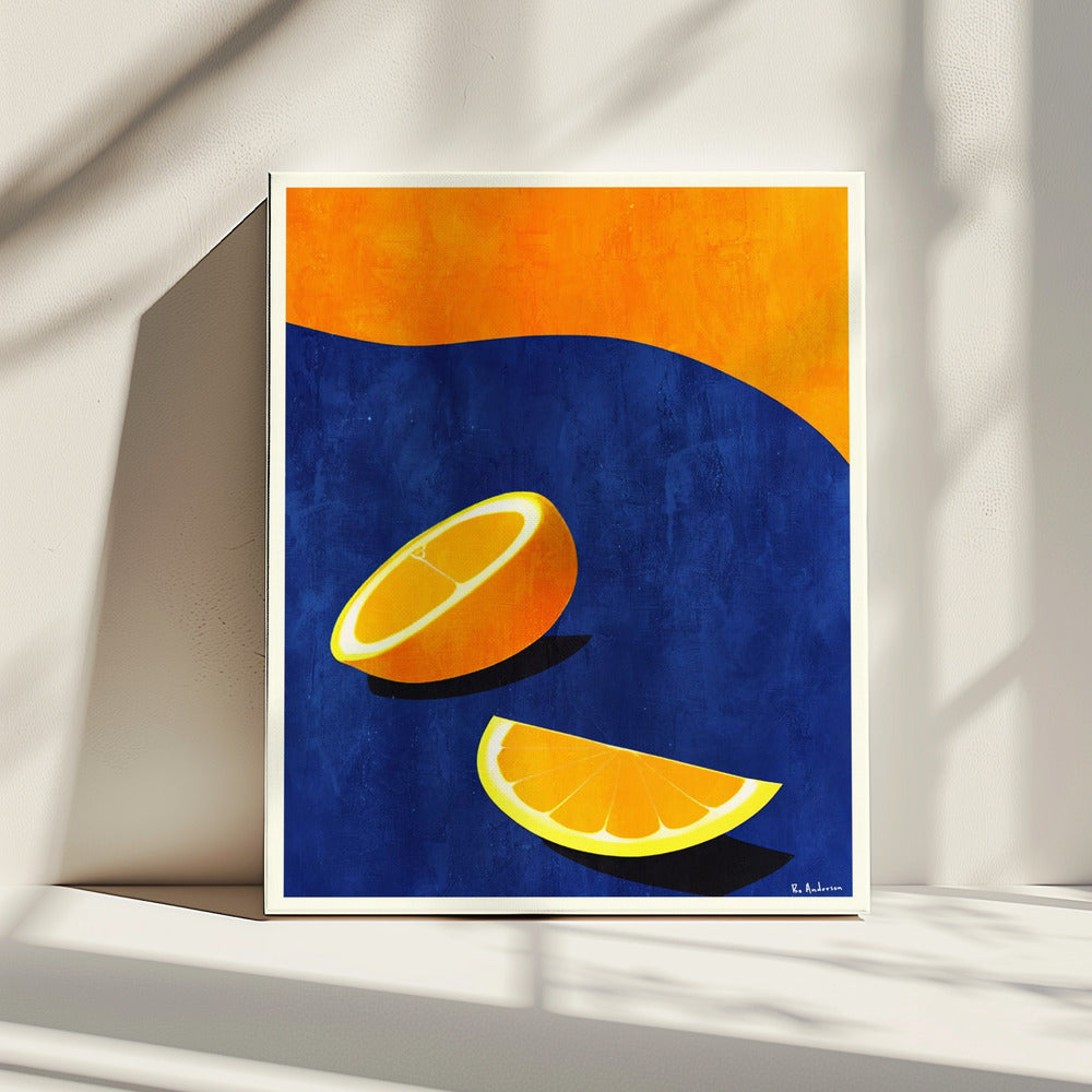 Petit Déjeuner, Deux Oranges | Leinwand