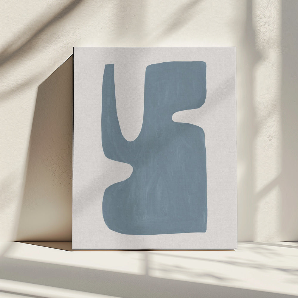 Mid Century Blau I | Leinwand