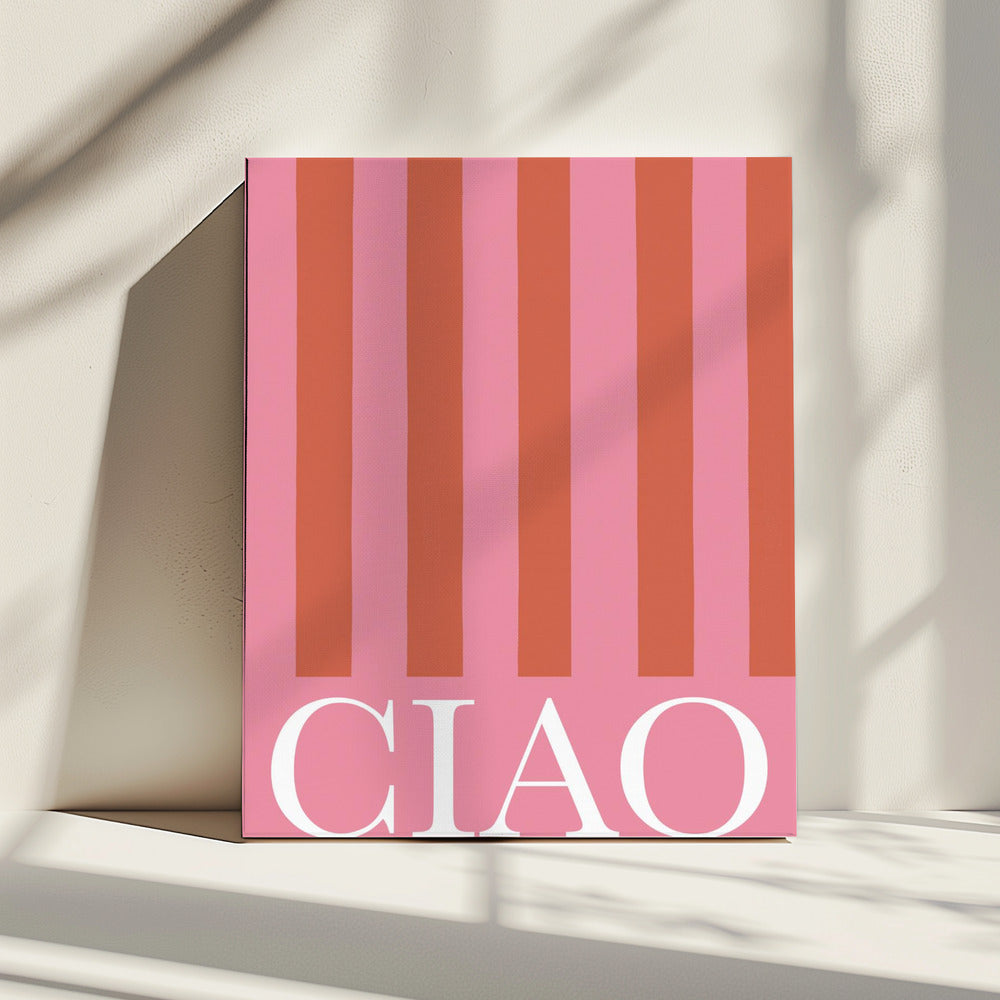 Ciao Streifen | Leinwand