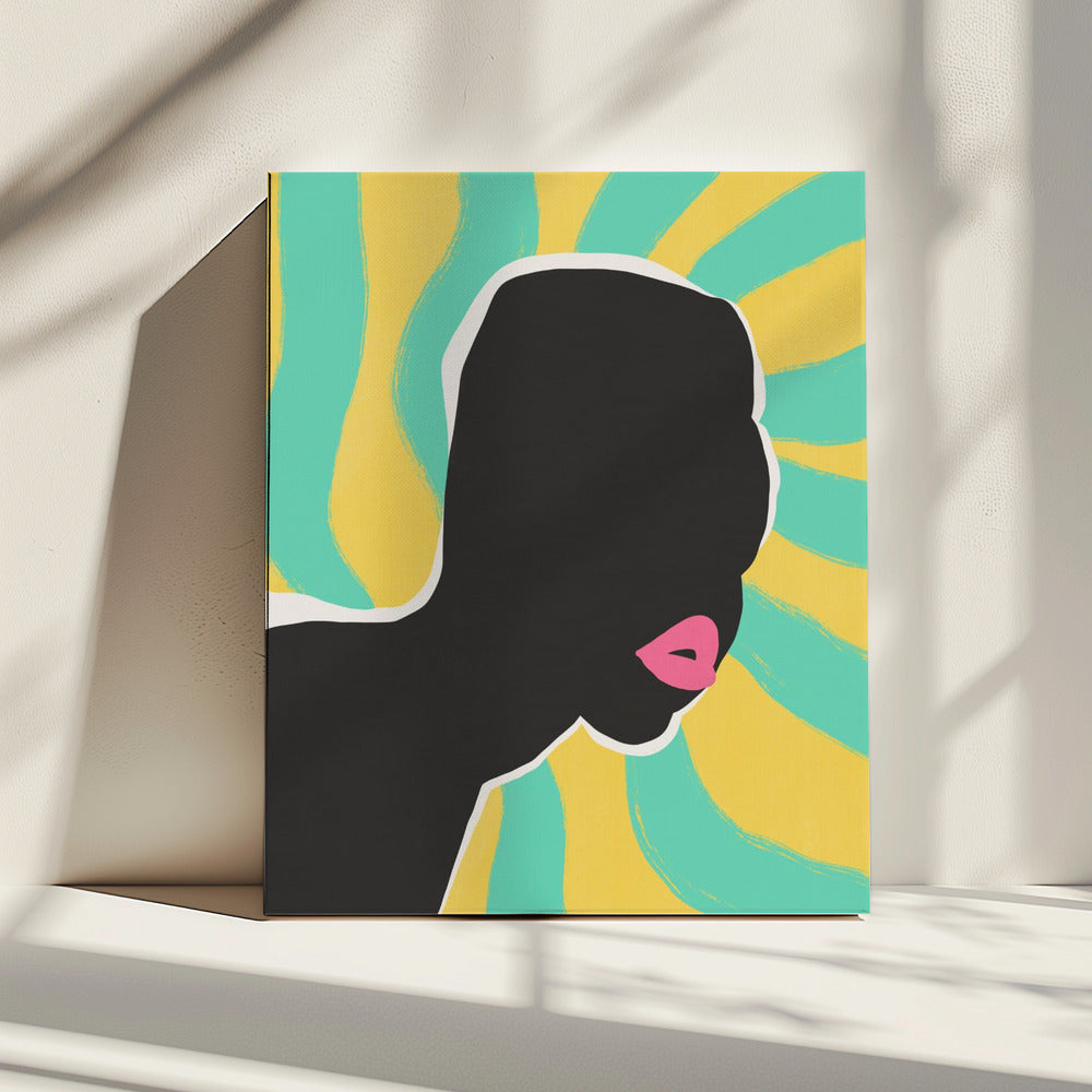 Anonymes Portrait im Sommer | Leinwand