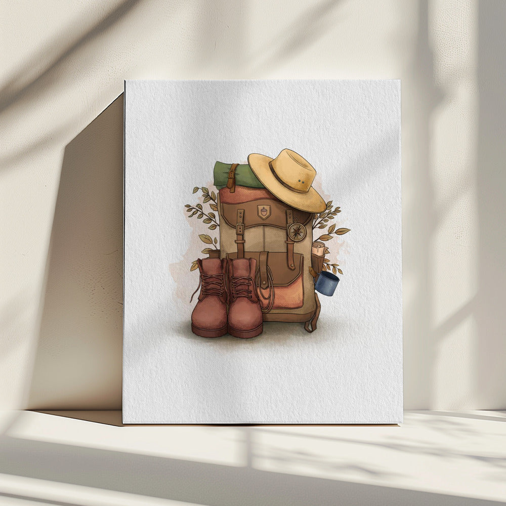 Rucksack Reise | Leinwand