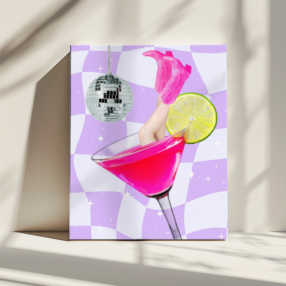 Disco Drink Delight | Leinwand