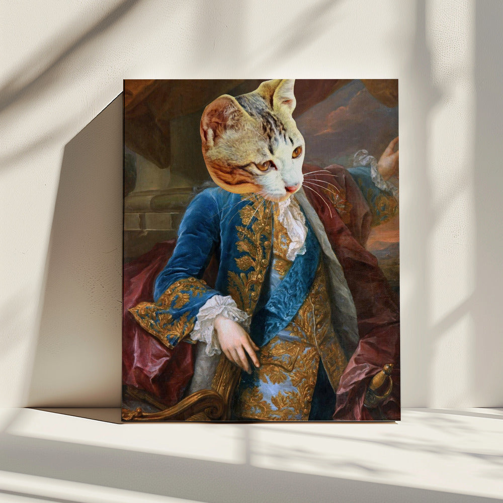 Regal Feline Pose | Canvas