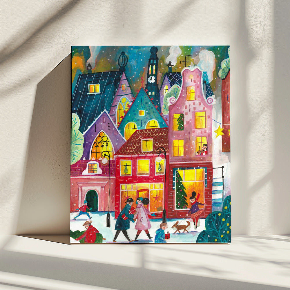 Weihnachten in Amsterdam | Leinwand