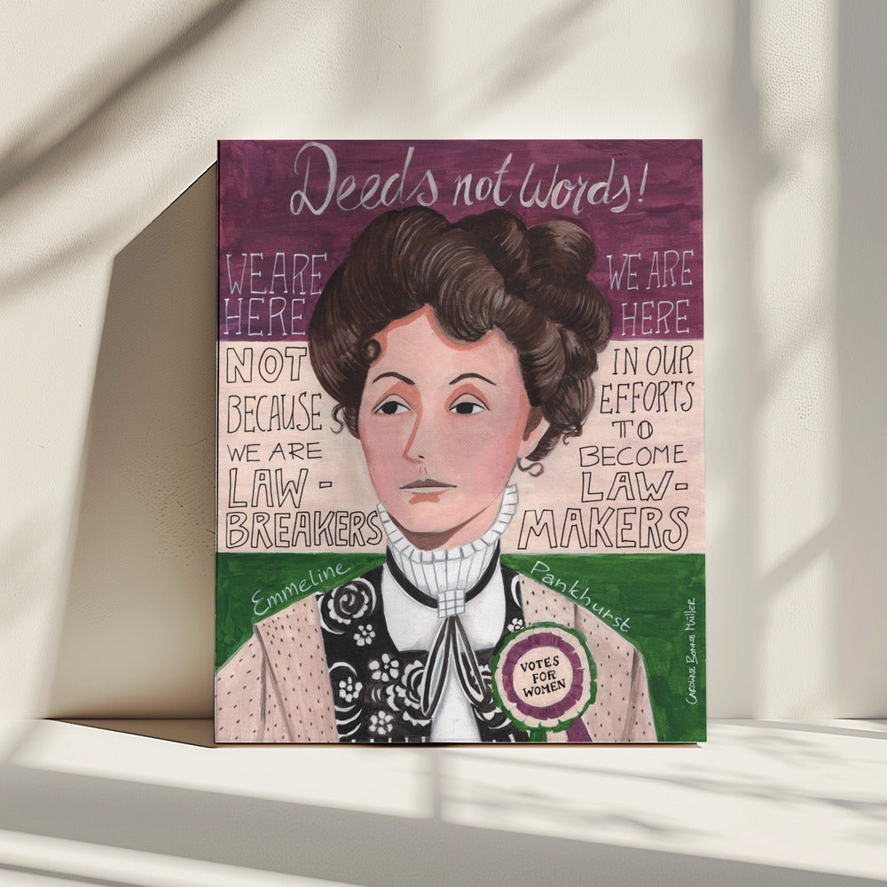 Frauenporträt, Emmeline Pankhurst | Leinwand