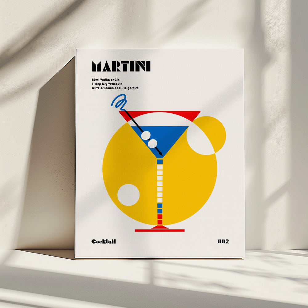 Martini Bauhaus Cocktail | Leinwand